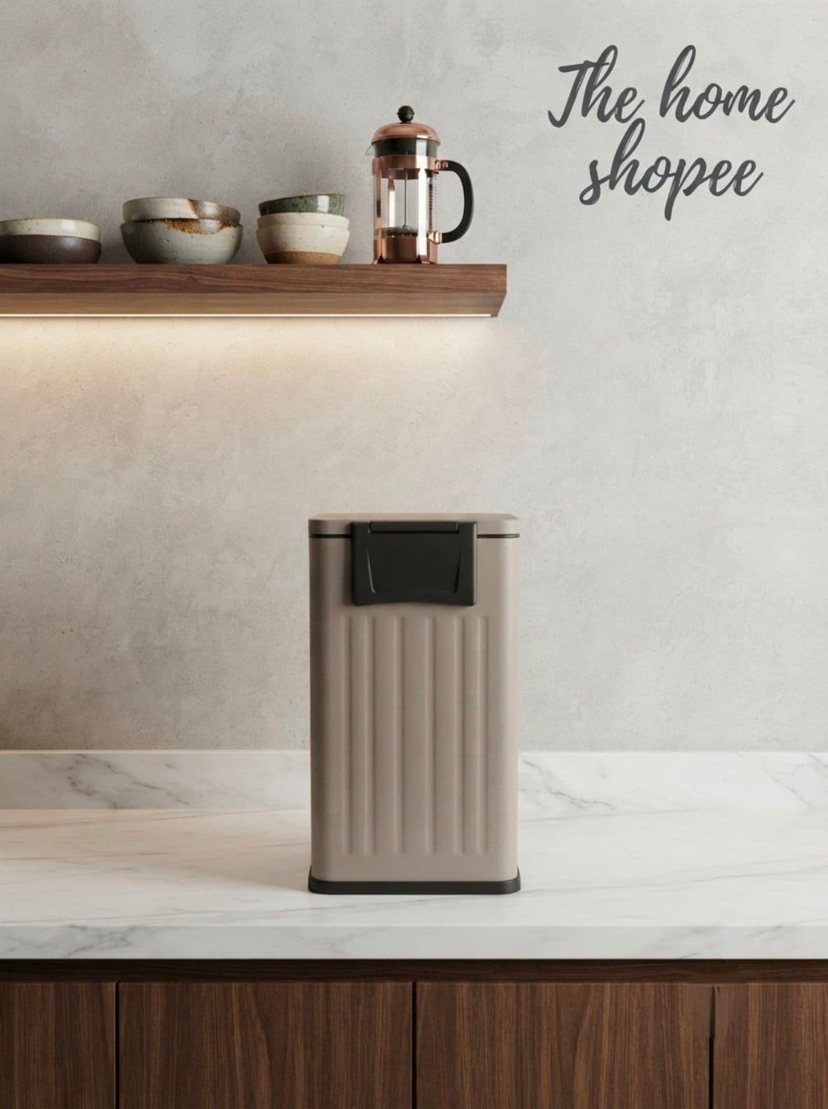 Dustbin — Taupe Sensor, 6 L & 12 L