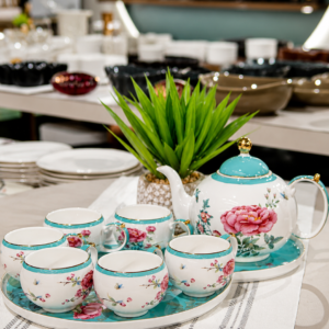 Elegant Floral Tea Cup Set